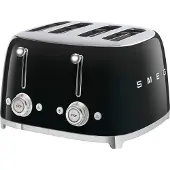 Smeg TSF03BLEU -neljän leivän leivänpaahdin, musta