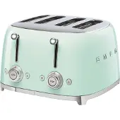 Smeg TSF03PGEU -neljän leivän leivänpaahdin, pastellinvihreä