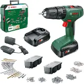 Bosch EasyImpact 18V-40 - Iskevä iskuväännin - akkukäyttöinen - 2-nopeuksinen - avaimeton ruuvitaltta 13 mm - 38 N-m - 2 akkua, mukana laturi - 18 V