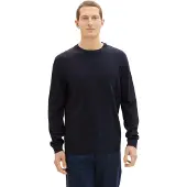 Tom Tailor Basic Crewneck Knit - Navy - L