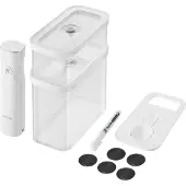 Zwilling Fresh&amp Save CUBE -imurisarja 5-osainen läpinäkyvä-valkoinen
