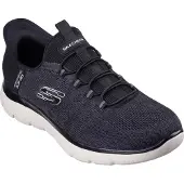 SKECHERS Slip on -tennarit 'Summits - Key Pace' musta / valkoinen