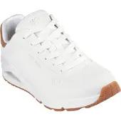 SKECHERS for man. 183004 Uno Suited On Air Sneakers white (42), Flat, Laces, Casual