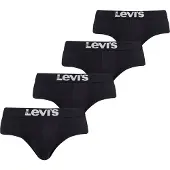 Levi's Levis Men Solid Basic Brief Org Co 4P Ecom - Black - XL
