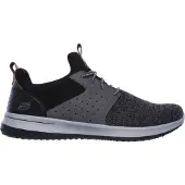 SKECHERS Matalavartiset tennarit 'Delson Camben' ruskea / mudanvärinen / vaaleanharmaa / musta