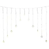 Konstsmide 4048-103 IP44 11 lumihiutaletta valoverho