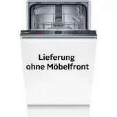 Bosch Serie 2 SPV2HKX42E, Täysin integroitu, Slimline (45 cm), Musta, Ruostumaton teräs, Painikkeet, 1,75 m, 1,65 m