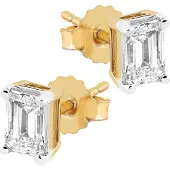 Midem Stockholm timanttikorvakorut 1,00ct keltakulta