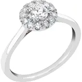 Midem Rome halo-timanttisormus 0,75ct MIWGL24103-190
