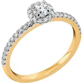 Midem Paris halo-timanttisormus 0,50ct MIGL24073-175