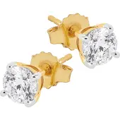 Midem Helsinki timanttikorvakorut 1,00ct keltakulta