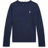 Ralph Lauren Cotton Jersey Long-Sleeve Tee - Navy - 129-130