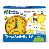 Learning Resources Time Activity Set - White - ONE SIZE