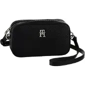 Tommy Hilfiger Emblem Crossbody-laukku 21 cm Musta