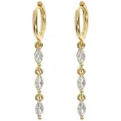 Timi Of Sweden Carina Crystal Party Hoop Earrings