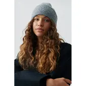 Gina Tricot Rib Beanie - Grey - ONE SIZE