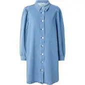 ONLY Onlalma L/S Dress Dnm Cro - Blue - S