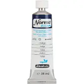 Schmincke - NORMA Blue 21508009 hienoimmat vesipohjaiset taiteilijoiden ljyvrit erittin pigmenttinen valonkestv vegaaninen kestovihre 35 ml
