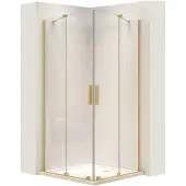 REA suihkukaappi Montana Double Gold Brush 80x100