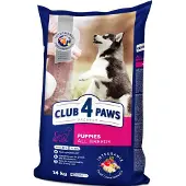 Club 4 paws Premium Täysrehu kaikenrotuisille pennuille suurella määrällä kanaa, 14 kg