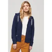 Superdry for woman. W2012109A Sweatshirt with navy embellishments Archive navy (XS), Casual, Cotton, Long sleeve