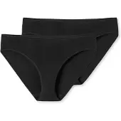 Schiesser Tai-Slip 2-Pack, Sand - 95/5 - Black - XXL
