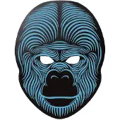 Atosa Gorilla Led-naamio