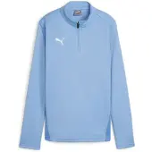 Puma Harjoituspaita Teamgoal 1/4 Vetoketju - Sininen/valkoinen Nainen, koko Medium