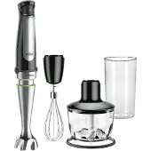 Braun MultiQuick 7 MQ7035X 1000 W 600 ml -sauvasekoitinsarja, musta, Satin steel