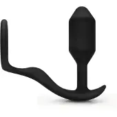 B-Vibe Snug & Tug - painava silikonitappi & penisrengas 128 g