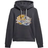 Superdry for woman. W2012146A Sweatshirt Tokyo Vl Graphic grey (M), Casual, Cotton