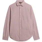 Superdry for man. M4010860A Casual long sleeve pink shirt (S), Cotton