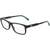 Lacoste L2876 55/15/145 mustat matta muoviset silmälasit MIEHILLE L2876