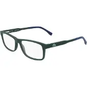 Lacoste L2876 55/15/145 vihreät matta muoviset silmälasit MIEHILLE L2876