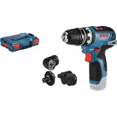 Bosch Akkuporakone/ruuvinväännin GSR 12V-35 FC, runko ilman akkua ja laturia, 4 istukkaa