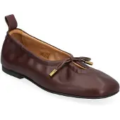 ALOHAS Rosalind Red Leather Ballet Flats - Brown - 40