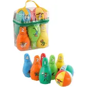 Barbo Toys Peppi Pitkätossu Pehmeä Keilailusetti