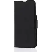 Wave BookCase -suojakotelo, MagSafe-yhteensopiva, Apple iPhone 16, musta