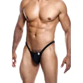 MOB Eroticwear Y Buns Thong Black - S