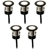 LightsOn Orion upotettu spotti 5kpl Musta