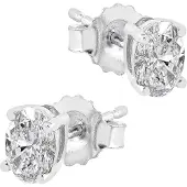 Midem Copenhagen timanttikorvakorut 0,50ct valkokulta