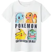 Name it Nkmdazz Pokemon Nreg Ss Top Box Noos Sky - White - 134-140