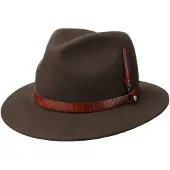 Stetson Manton Traveller Wool Felt Hat Brown Hatut 55/S