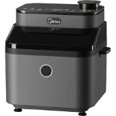 Midea MF-CY75C2, 7 l, 1,2 kg, 1650 W, airfryer, harmaa