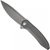 We Knife Acuminal, Titanium, Gray Hand Rubbed