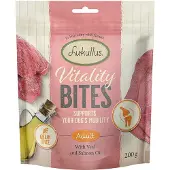 Lukullus 3x200g Vitality Bites liikkuvuuden tukeminen vasikanliha viljaton koiranherkut