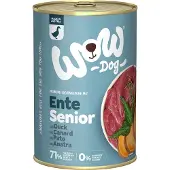 Wow 12 x 400 g säästöpakkaus ankka Senior koiran märkäruoka