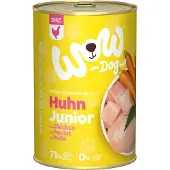 Wow 24x400g kana säästöpakkaus Junior koiran märkäruoka