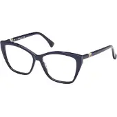 Max mara MM5036 54/14/140 Kiiltävä sininen etuosa akryyli NAISET MM5036