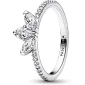 Pandora Timeless hopeinen kukka sormus 192392C01-58